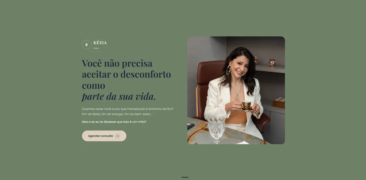 Landing page Kézia