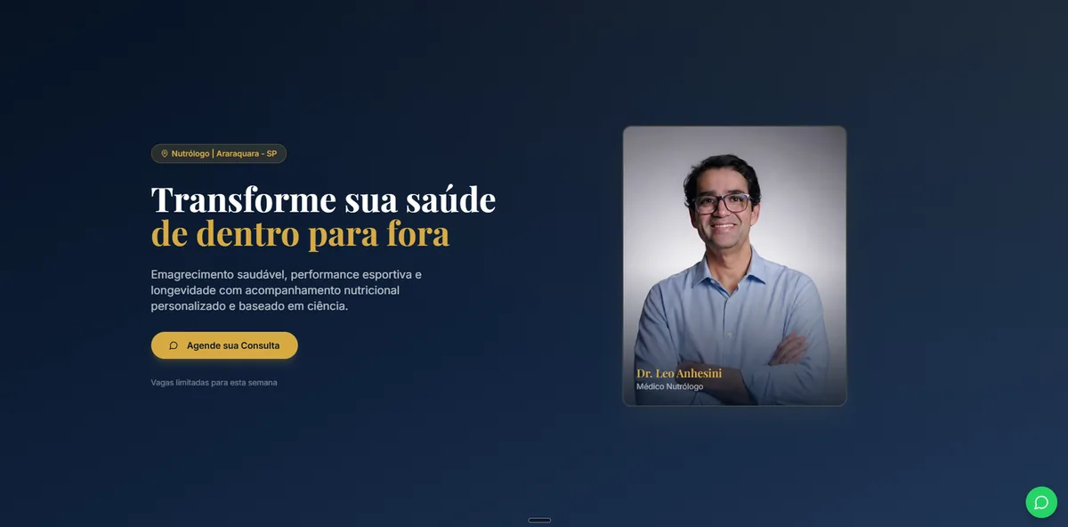 Landing page Dr. Leo Anhesini